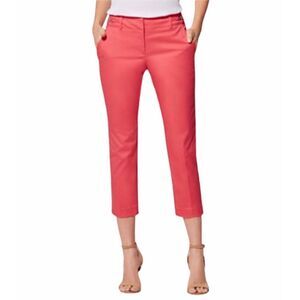 New York & Company Straight Leg Cropped Pants Salmon Pink Women’s US Size 4